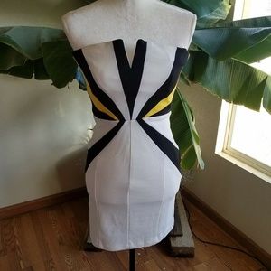 Vtg Rubber Ducky Womans Medium Dress Strapless